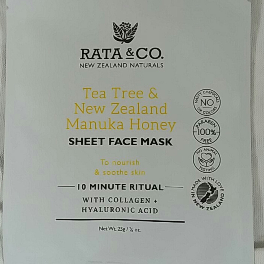 4pc Rata Face Mask Sheets TeaTr Manuka  Bakuchiol nib - Picture 4 of 5